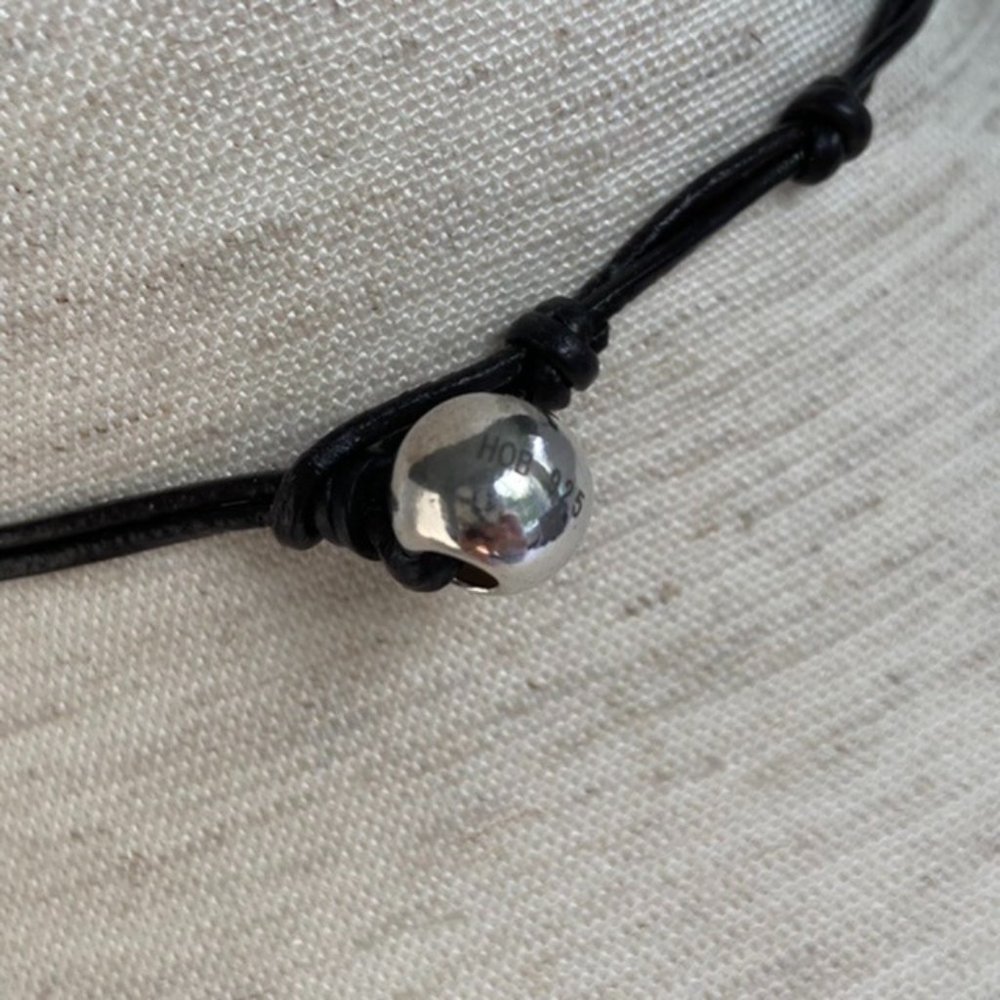 Multi-Strand 8mm Amazonite Beaded Collar Necklace 20" HOB 925 Knotted 5 Strand - Picture 6 of 12